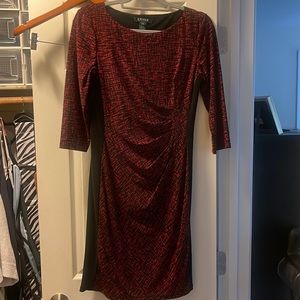 Ralph Lauren red and black dress